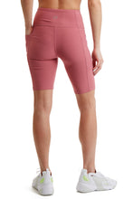 Load image into Gallery viewer, Turtle Bay New York Women's Compressed Double Knit Cycle Shorts in Polyester Blend Fabric with Side Phone Pockets