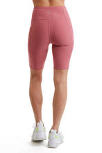 Load image into Gallery viewer, Turtle Bay New York Women's Compressed Double Knit Cycle Shorts in Polyester Blend Fabric with Side Phone Pockets