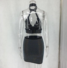 Load image into Gallery viewer, Women Diamonds Two Piece Set Dress
