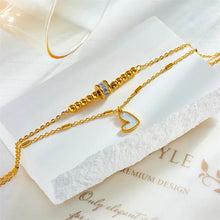 Load image into Gallery viewer, Fashion Jewelry Boho Classic Love Heart Ankle Chain Double Layer Chain Bracelet Anklet Charm Tassel Leg Chain On Foot Chain Women Party Jewelry Accessories