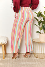 Load image into Gallery viewer, Double Take Striped Smocked Waist Pants with Pockets