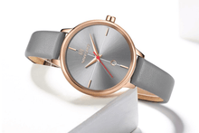 Load image into Gallery viewer, Women's Luxury Watch With Leather Belts Shiny Steel Case Scratch Resistant Glass Unique Design Perfect Gift