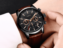 Load image into Gallery viewer, Men's Waterproof Watch With Chronometers Day View Sport Analog Watches Excellent Look Perfect Gift For Him