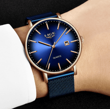 Load image into Gallery viewer, Men's Elegant Watch With Stainless Steel Straps And Special Date Display Excellent Look Unique Design Perfect Gift
