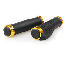 Load image into Gallery viewer, Bicycle Grip Handlebar End Cap Aluminium Alloy Lock Mountain Handle Bar Grip Bike Anti-Skid Rubber Bicycle Skid-Proof Grips New Generation Bike Handlebar Grip Soft Gel Inserts Shock Resistance Ergonomics Comfort Design