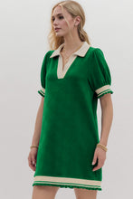 Load image into Gallery viewer, Trendy Contrast Short Sleeve Mini Dress Soft & Comfortable Casual Dress for Women