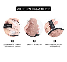 Load image into Gallery viewer, 1/3PCS New Makeup Removal Sponge Flutter Wash Cotton Flapping Reusable Wet Sponge Face Puff Soft Natural Cleaner Premium Microfiber Cloth
