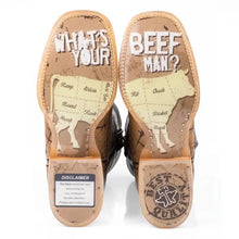 Load image into Gallery viewer, Tin Haul Don't Fence Me In/Butcher Shop - Men's Leather Cowboy Boot
