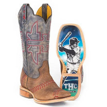Load image into Gallery viewer, Tin Haul Slugger With Field Of Dreams Sole (Black/Tan) - Men's Leather Cowboy Boot