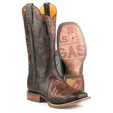 Load image into Gallery viewer, Tin Haul Kings / Gambling Legend ( Black) - Mens Leather Cowboy Boot
