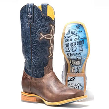 Load image into Gallery viewer, Tin Haul Ichtusacross/Strength - Men's Leather Cowboy Boot