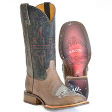 Load image into Gallery viewer, Tin Haul Blackjack/Winning - Men's Leather Cowboy Boot