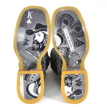 Load image into Gallery viewer, Tin Haul King Of Clubs/Cowboy Card - Men's Leather Cowboy Boot