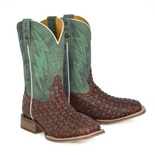 Load image into Gallery viewer, Tin Haul Tangled/I'm Country - Men's Leather Cowboy Boot