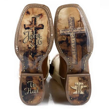 Load image into Gallery viewer, Tin Haul Show Of Faith/Fellowship - Men's Leather Cowboy Boot