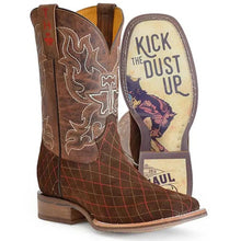 Load image into Gallery viewer, Tin Haul Asphalt Cracks with Kick Up the Dust - Men's Cowboy Boots