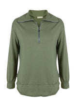 Load image into Gallery viewer, Zip Up Funnel Neck Sweater