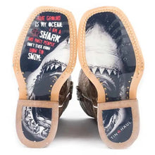 Load image into Gallery viewer, Tin Haul Sharky / Man Eater Sole (Tan) - Little Kids/Big Kids Leather Cowboy Boots
