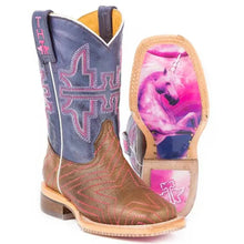 Load image into Gallery viewer, Tin Haul Starlight / Unicorn Sole (Purple) - Little Kids/Big Kids Leather Cowgirl Boots