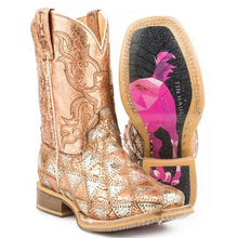 Load image into Gallery viewer, Tin Haul Mish and Mash / Geometric Pony Sole (Multi) - Little Kids/Big Kids Leather Cowgirl Boots
