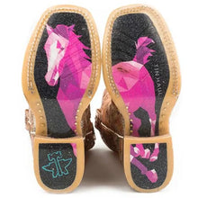 Load image into Gallery viewer, Tin Haul Mish and Mash / Geometric Pony Sole (Multi) - Little Kids/Big Kids Leather Cowgirl Boots