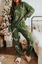 Load image into Gallery viewer, Women’s Christmas Sequin Two-Piece Set | Long Sleeve Top & Pants