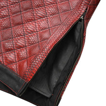 Load image into Gallery viewer, Redstrike Men’s Motorcycle Leather Jacket
