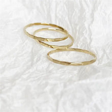 Load image into Gallery viewer, 14K Gold Filled Textured Stacking Ring