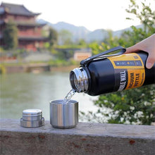 Load image into Gallery viewer, 1500ml Water Bottle Stainless Steel Cold Hydroflask Thermos Large Capacity Thermal Mug Cup Sport Cycling Vacuum Flask Insulated Vacuum Insulated Thermos Water Bottle with Wide Mouth Cup BPA-Free Stainless Steel Water Bottles