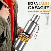 Load image into Gallery viewer, 1500ml Water Bottle Stainless Steel Cold Hydroflask Thermos Large Capacity Thermal Mug Cup Sport Cycling Vacuum Flask Insulated Vacuum Insulated Thermos Water Bottle with Wide Mouth Cup BPA-Free Stainless Steel Water Bottles