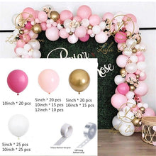 Load image into Gallery viewer, 152PCS Rose Pink And Gold Balloon Garland Arch Kit For Baby Shower Valentine's Day Wedding Kid Birthday Decorations Girl Birthday Party Decoration