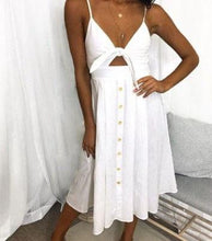 Load image into Gallery viewer, Women Summer Dresses Sleeveless Backless Strap Long Close-fitting Sheath Female Party Evening Dresses Vestidos