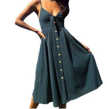 Load image into Gallery viewer, Women Summer Dresses Sleeveless Backless Strap Long Close-fitting Sheath Female Party Evening Dresses Vestidos