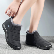 Load image into Gallery viewer, Women’s Warm Padded Lightweight Cotton Boots – Cozy Winter Non-Slip Outdoor Ankle Boots