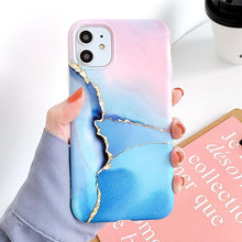 Load image into Gallery viewer, Marble Crack Matte Phone Cases For iphone 12 mini 11 Pro Max SE 2020 XS Max XR X 7 8 Plus Case Cover Silicone Soft TPU IMD Back SIlicon case for Phone