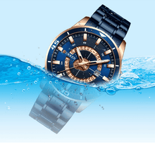 Load image into Gallery viewer, Men's Modern Sports Waterproof Watch Luxury Unique Design Fluorescent Hands Perfect Gift