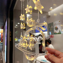 Load image into Gallery viewer, Christmas 3Pcs LED Star Hanging Lights For Home Decor Suction Cup Battery Powered