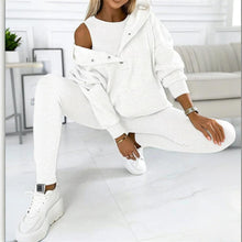 Load image into Gallery viewer, Women’s solid color three piece set