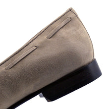 Load image into Gallery viewer, 16-580-BON NAPLES Italian Kid Suede Tassel Loafer, Bone