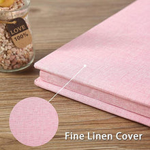 Load image into Gallery viewer, 16-inch 20 Pages Self Adhesive Photo Album DIY Scrapbook Rustic Linen Cloth Cover Personalize Album for Wedding Memory Album Home Decor House Decoration DIY Memorable Gifts For Loved Ones