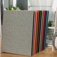 Load image into Gallery viewer, 16-inch 20 Pages Self Adhesive Photo Album DIY Scrapbook Rustic Linen Cloth Cover Personalize Album for Wedding Memory Album Home Decor House Decoration DIY Memorable Gifts For Loved Ones