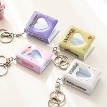 Load image into Gallery viewer, 16 Photos Card Holder 1 Inches Card Bag Photo Album Keychain Hollow Love Photo Holder Key Rings Holds Memory Album DIY Memorable Gifts For Loved Ones