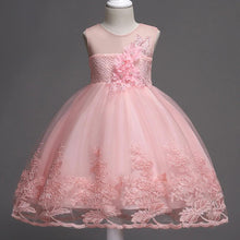 Load image into Gallery viewer, First Communion Flower Girl Dress - Mandotos Lace Trim Tulle Bead Embroidery