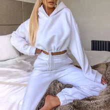 Load image into Gallery viewer, Women's 2-Piece Jogging Suit - Sexy Long Sleeve Hoodie Tracksuit
