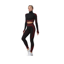 Load image into Gallery viewer, 2-Piece Seamless Zip-Up Yoga Set – Workout Sets for Women