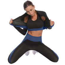 Load image into Gallery viewer, 2-Piece Seamless Zip-Up Yoga Set – Workout Sets for Women