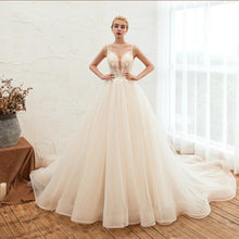 Load image into Gallery viewer, Starry Sky Luxury ig Tail Is Thin Baeakless Dream Master Wedding Dress