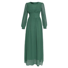 Load image into Gallery viewer, Muslim Women's Clothing Long Sleeve Chiffon Dress