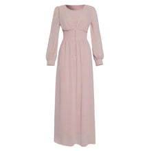 Load image into Gallery viewer, Muslim Women's Clothing Long Sleeve Chiffon Dress