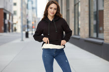 Load image into Gallery viewer, 🖤 Women’s Winter Velvet Hoodie — Solid Color Warm Sweatshirt